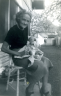 Ray Potts with unidentified infant (grandchild?)